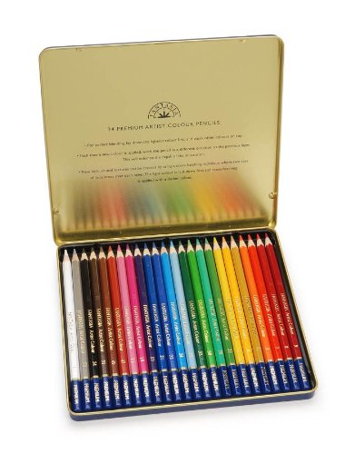 Premium 24 piece color pencil set