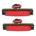 2PCS 12V 6 LED Truck Boat BUS RV Trailer Side Marker Indicators Light Red RS.285.00