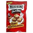 Milk-Bone Chewy Treats, Beef Sandwiches, 5.6-Ounce Pouches (Pack of 10)