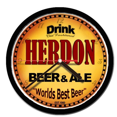 HERDON beer and ale cerveza wall clock