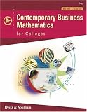 Contemporary Business Mathematics for Colleges, Brief Edition (with CD-ROM) (Contemporary Business Mathematics)
