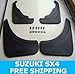 Car parts Racing OEM Black Front & Rear Mudguard Mud Flaps Splash Guard FIT FOR 2006 2007 2008 2009 SUZUKI SX4 HATCHBACK/CROSSOVER MODELS