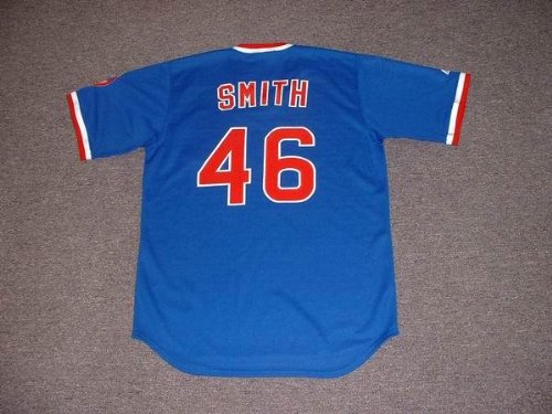 LEE SMITH Chicago Cubs 1984 Majestic Cooperstown Throwback Jersey, LARGE