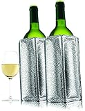 Vacu Vin Active Wine Cooler Silver, Set of 2