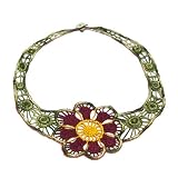 Fabric Flower Necklace