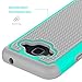 Samsung Galaxy J7 Refine Case, Galaxy J7 2018 Case, Galaxy J7 Star Case, J7V J7 V 2nd Gen/J7 Aura/J7 Crown Case with HD Screen Protector, OEAGO [Shockproof] Hybrid Dual Layer Protective Case (Mint)