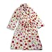 Sweet n Sassy - Toddler Girls Robe, White, Fuschia (Size 3T)