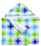 American Terry Co. Kids Hooded Towel - Bubbles Blue-One Size