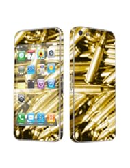 Wireless: Apple iPhone 5 Full Body Vinyl Decal Protection Sticker Skin Bullet Gold - SkinGuardz