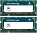 Corsair Apple MAC Memory 2GB (2 X 1GB) PC2-5300 667MHz 200-pin DDR2 SODIMM Laptop Memory Kit - VSA2GSDSKIT667D2
