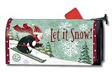 Downhill Penguin Mailbox Cover