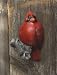 Northern Cardinal Bird home lodge cabin decor Utility Coat Hook
