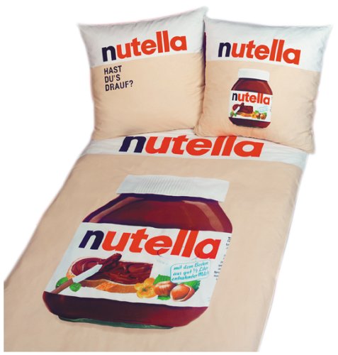 Childrens Toyshop  Küche & Haushalt : Herding, 4437/63.050, Bettwäsche "Nutella" ( Your Best ), Größe: 80/80 cm - 135/200 cm, Material: 100% Baumwolle ( Linon )
