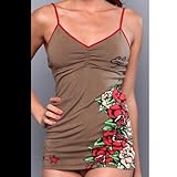 Ed Hardy Intimates Kate Camisole (SMALL, Bark) Ed Hardy Intimates Kate Camisole (SMALL, Bark)