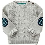 ジンボリー GYMBOREE/ エルボー パッチ セーター ヘザー グレー トップスカーディガン 6～12ヶ月【並行輸入】