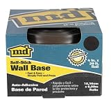 M-D Building Products 93161 4-Inch by 20-Feet Adhesive Back Vinyl Wall Base, Brown