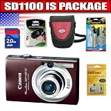 Canon PowerShot SD1100IS 8MP Digital Camera with 3x Optical Image Stabilized Zoom (Brown) Package 2