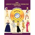 140 Great Fashion Designs, 1950-2000, CD-ROM and Book (Dover Pictorial Archives)