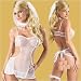 Sheer Bridal Costume in Plus Sizes Queen White