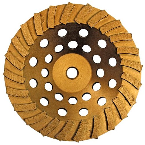 Americut ATC724STRT 7-Inch Premium Quality 24 Seg Segmented Turbo Cup Wheel 5/8 - 11 Threaded Arbor