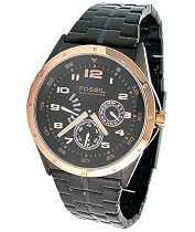 Fossil Men's Multi-Function Black Dial Watch #BQ9348
