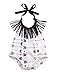 Baby Girls Halter Backless Full Arrows Print Tassels Bodysuit