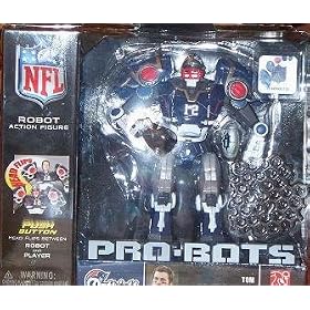 Tom Brady New England Patriots 2008 NFL Players Pro-Bots Robot Action Figure