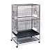 Prevue Pet Products Wrought Iron Flight Cage with Stand F040 Black Bird Cage, 31-Inch by 20-1/2-Inch by 53-Inch