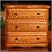 Cedar and mahogany chest of drawers, 'Darling' 8.3