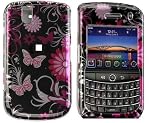 Blackberry 9630 / Tour Crystal Case Pink Butterfly