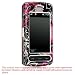 Black with Hot Pink Butterfly Flowers Design Snap-On Cover Hard Case Cell Phone Protector for LG Vu CU920 CU915