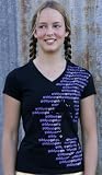Giddyupgirl  v neck tee, Black, age 10-12 (please look at details for sizing)
