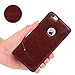 iPhone 6/6s Case - TURATA [Slim fit] Premium PU Leather Surface Coated Non Slip PC Back Thin Protection Hard Case for iPhone 6/6s - Brown