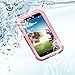 Galaxy S5 Waterproof Case[New Version], iThroughTM Waterproof Case for Galaxy S5, Dust Proof, Snow Proof, Shock Proof Case, Full Sealed Case with Protection up IP-68 for Galaxy S5 (Pink)