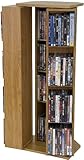IMAGE OF CD / DVD / Video Storage Unit with Oak Finish [KD-CM-300-OAK-GG]