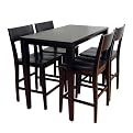 5 Pc Montreal Breakfast Gathering Table Set - Espresso&nbsp;
