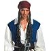 Adults' Jack Sparrow Headband with Hair