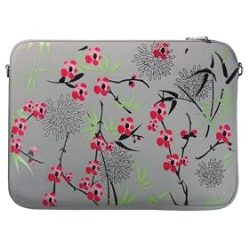 DIGITTRADE LS104-13 Sakura Designer MacBook Sleeve 13.3" Laptop Cover neoprene soft carry case up to 13.3 inch Anti Shock System