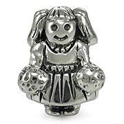 Authentic Ohm Sterling Silver Cheerleader Cheer Bead for European Charm Bracelet