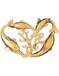 Dazzlers Solid 14 karats gold Dolphin Charm Pendant Available in three colors from jewelsberry (weights: 13.2 grams only)