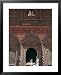 Children Play Beneath the Figures of Shiva and Parvati at a Temple in Durbar Square, Nepal Places Framed Art Poster Print by Don Smith, 25x31