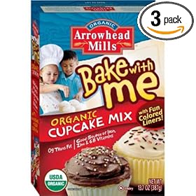 Arrowhead Mills Bake with Me Cupcake Mix, 13.68-Ounce Units (Pack of 3) by Arrowhead Mills