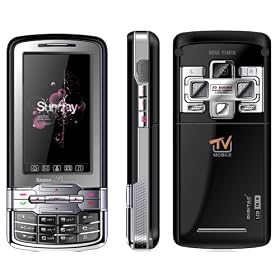 TeckNet M958 TV Mobile PDA phone With TV, 2.6" Touch Screen, FM, MP4, 2.0M Camera and Bluetooth - Black