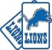 Detroit Lions Two Pack Soft Laser Bag Tag