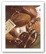 Vintage Football by Bruce Curtis 20"x16" Art Print Poster