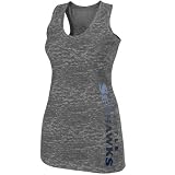 NFL Seattle Seahawks Ladies Intense Defense II Burnout Racerback Tank Top - Dark Ash (Medium)