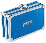 Vaultz Locking Pencil Box, 2.5 x 5.5 x 8.25 Inches, Metallic Blue (VZ01259)