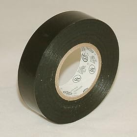 JVCC E-Tape Colored Electrical Tape: 3/4 in. x 22 yds. (Black)