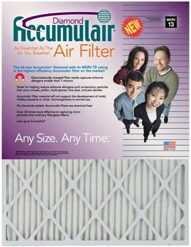 17-1/2x23-1/2x1 (17-1/8x23-1/8) Accumulair Diamond Filter MERV 13 4-Pack