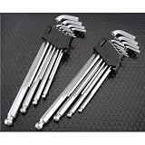 Grizzly H5847 Ball Head Hex Key Set-Metric Long